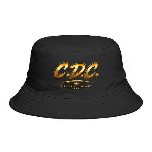 A C.D.C. Skyline  Bucket Hat — Vintage Coastal Logo Sunlight Beach Vibe
