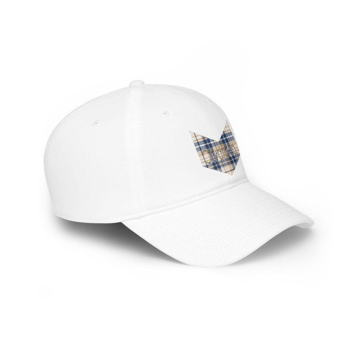 Citydripco. Plaidly Blue Low Profile Baseball Cap for Casual Style