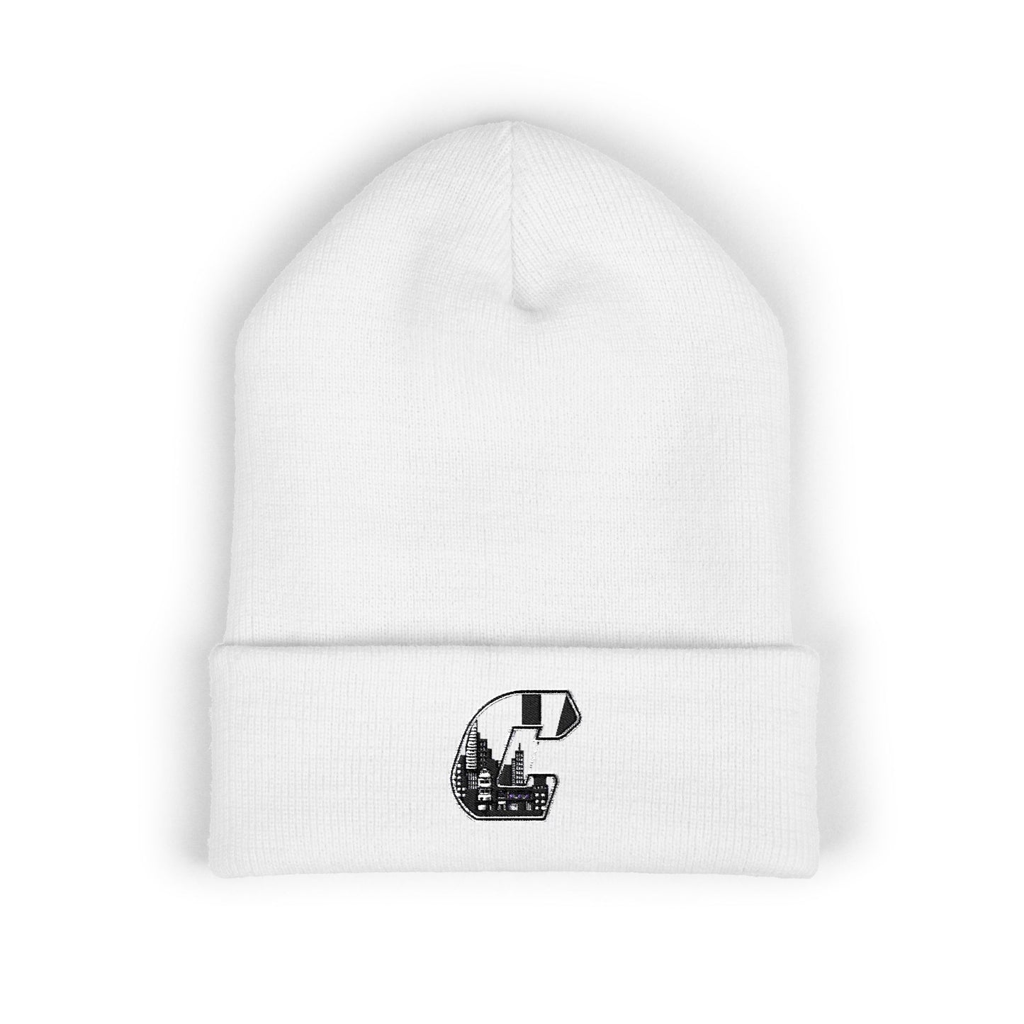 Citydripco. City C Classic Embroidered Cuffed Beanie - Cozy Winter Hat, Gift for Him/Her, Personalized Accessory, Casual Style, Unique Embroidery
