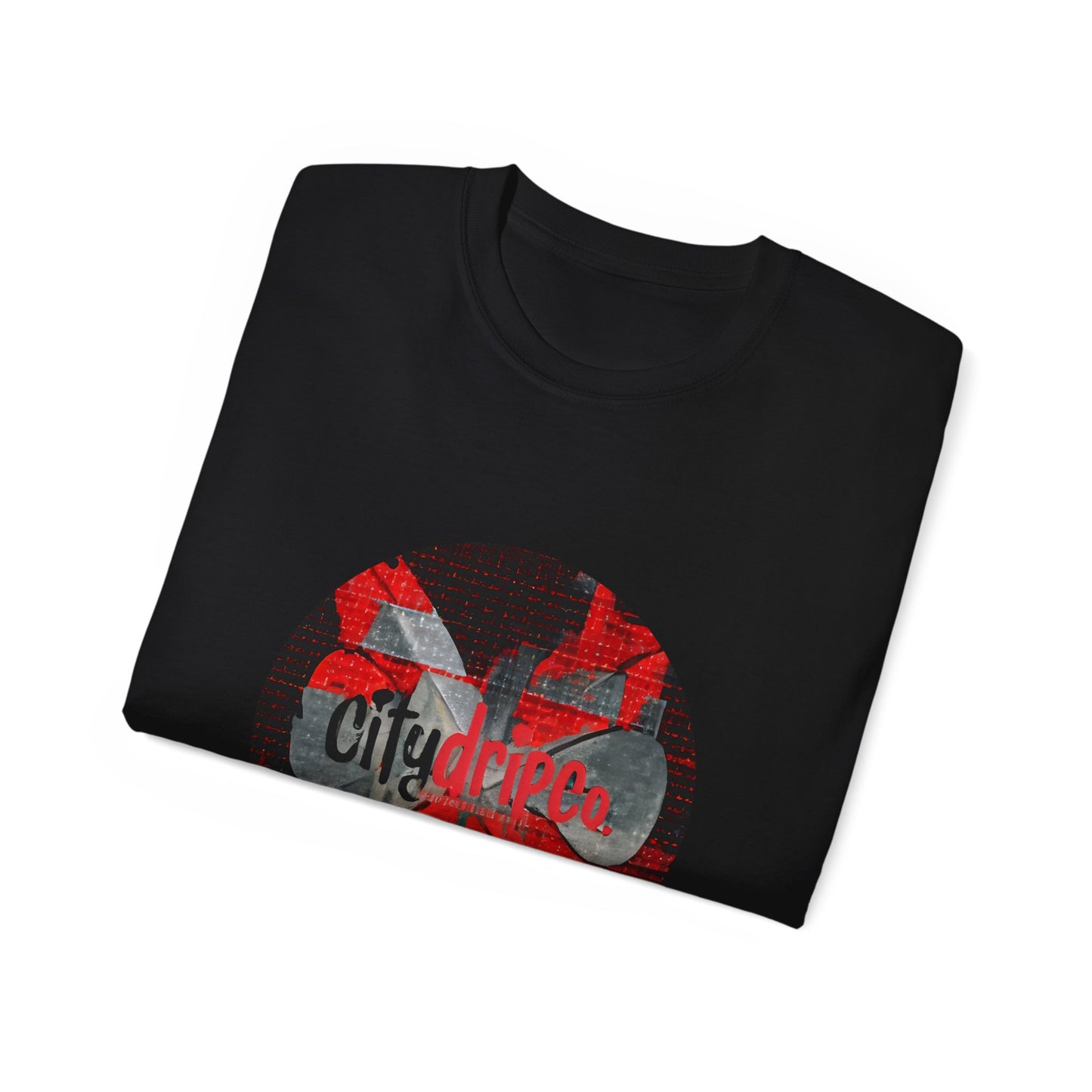 Citydripco. Red Flag Urban Style Graphic Tee - City Vibes Unisex Cotton T-Shirt, Streetwear Fashion, Casual Wear, Gift for Him/Her, Summer Outfit