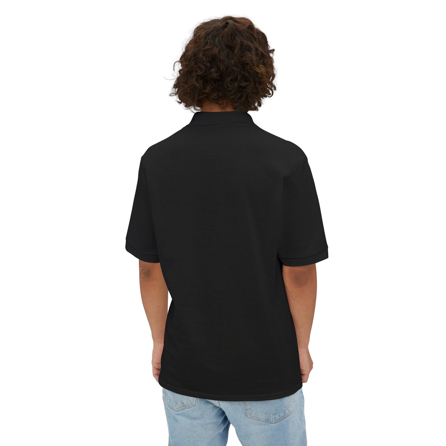 City Dripco. Men's Piqué Polo - Dripco Cityscape Design