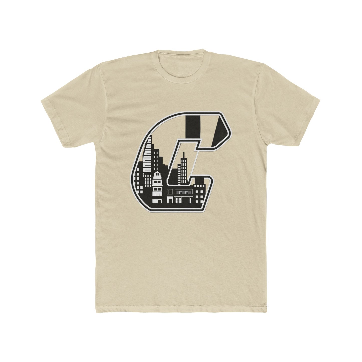 City Skyline 'C' Monogram Tee — Urban Letterman Graphic T-Shirt