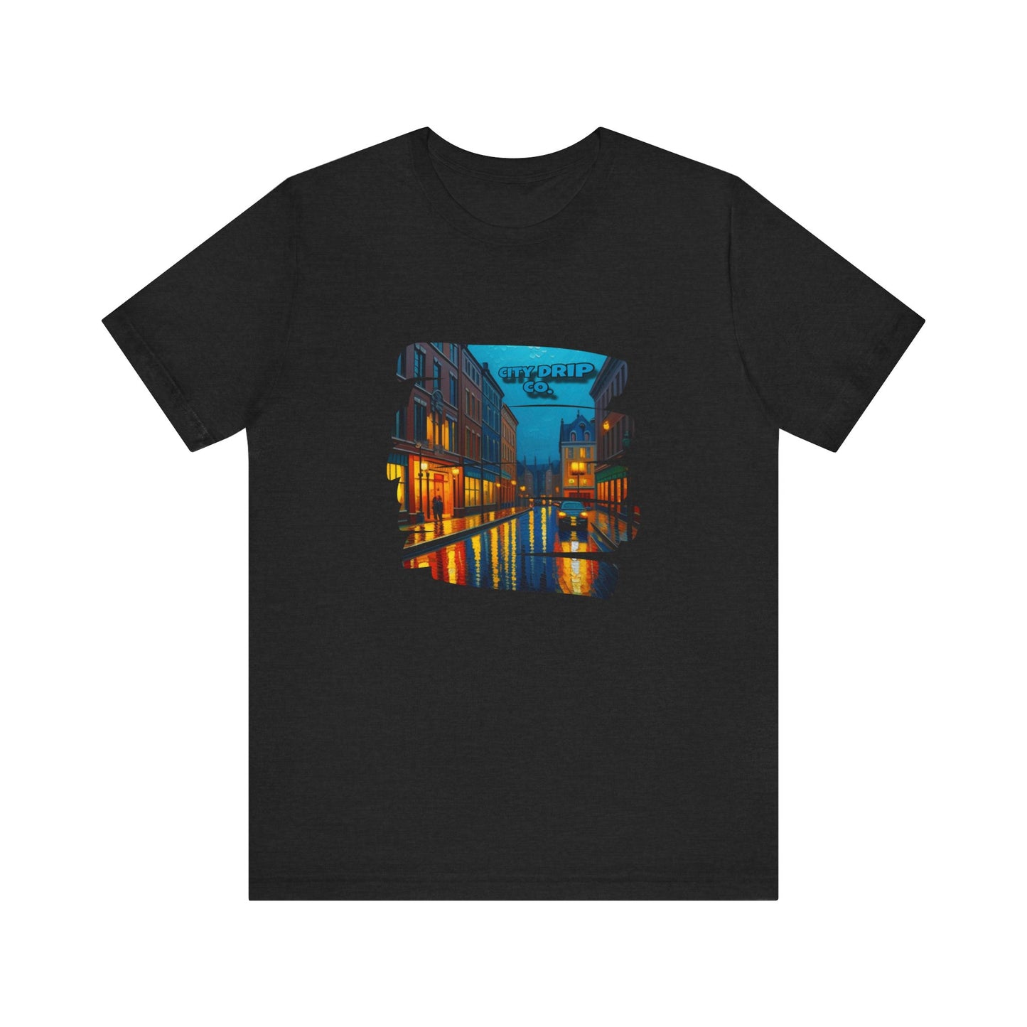 Citydripco. City Nights Graphic Tee | Cityscape Design | Unisex Short Sleeve Shirt