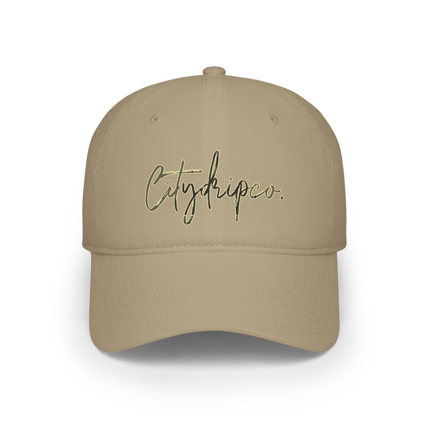 A Citydripco. Cursive Stylish Low Profile Baseball Cap, Trendy Hat for Everyday Wear, Great Gift for Outdoors and Casual Events, Summer Accessory, Unisex Cap