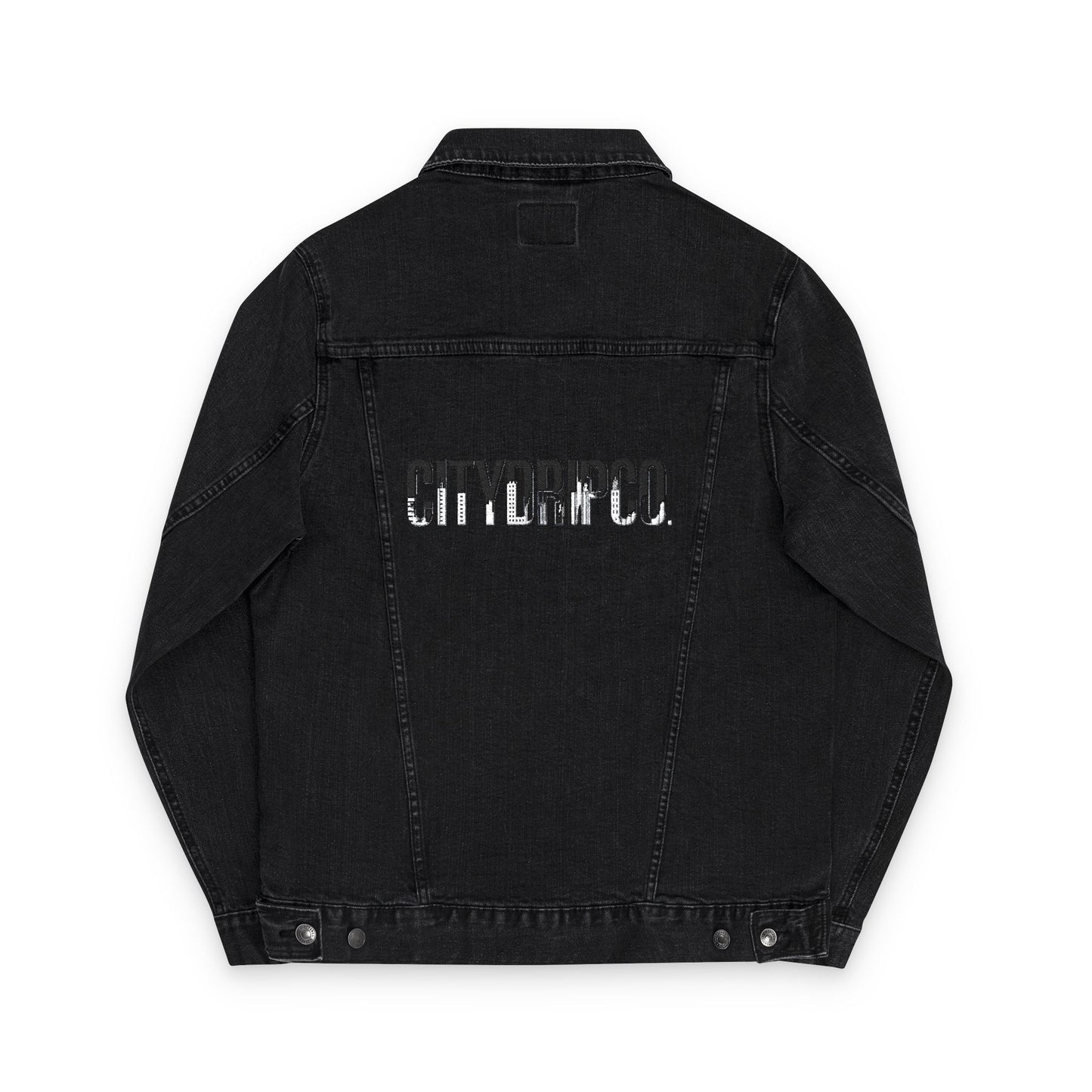 A Citydripco. Unisex Embroidered Denim Jacket, Stylish Casual Outerwear, Perfect Gift for Travelers, Summer Layering, Fashion Statement
