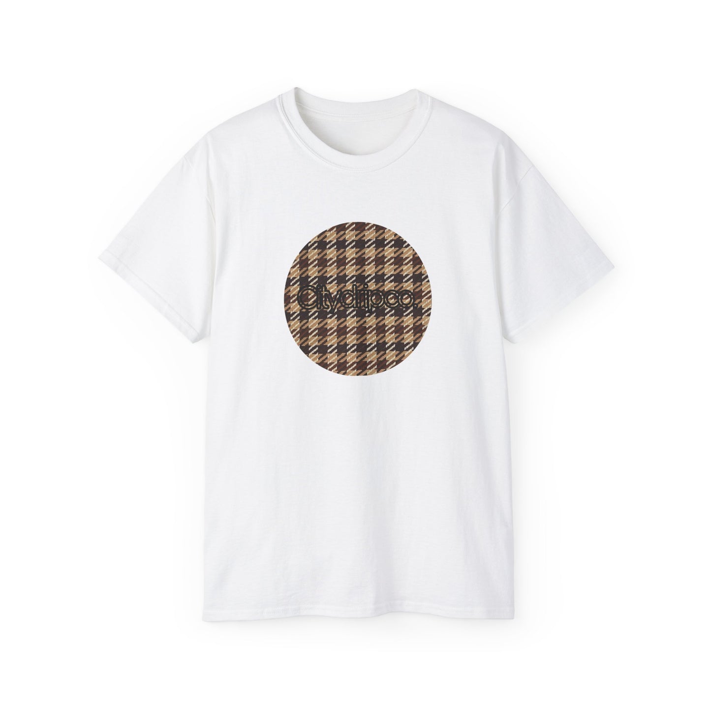 Citydripco. Plaid  Brownleaf Graphic Unisex Ultra Cotton Tee - Casual Chic Style