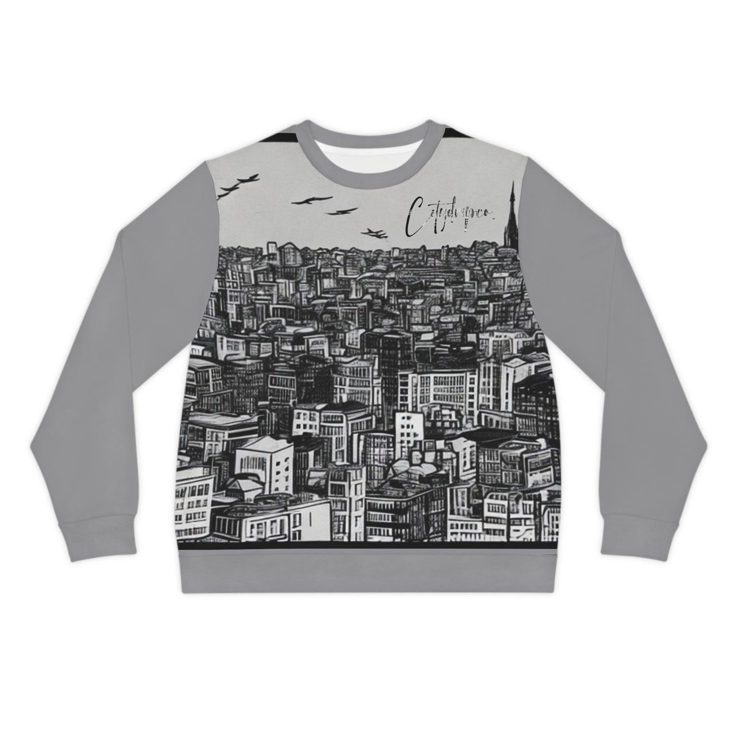 A Citydripco. Brick City Lightweight Sweatshirt, Cityscape Sweater, Cozy Casual Wear, Gift for Urbanites, Ideal for Fall & Winter