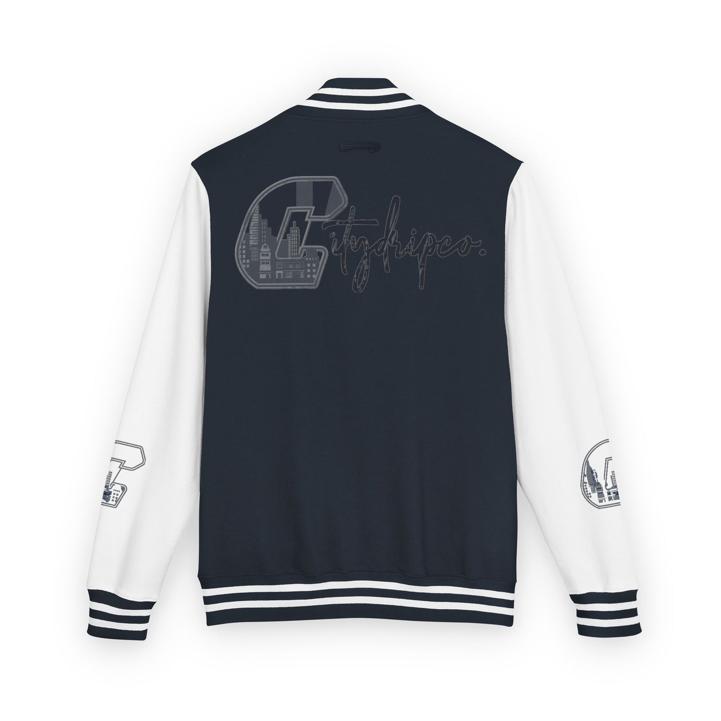A Citydripco. City C Unisex Heavyweight Letterman Jacket, Vintage Style Varsity Jacket, Custom Letterman Jacket, Personalized Sports Jacket, College Spirit Wear