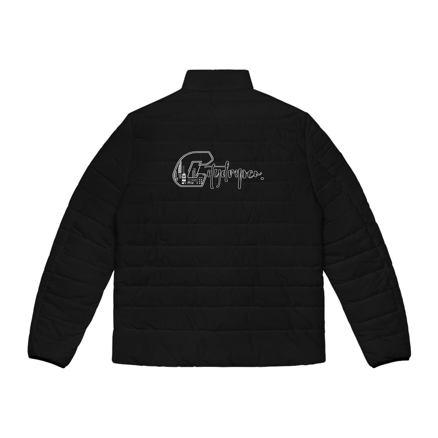 Citydripco City C Puffer Jacket — Vintage C Logo & Script Quilted Coat