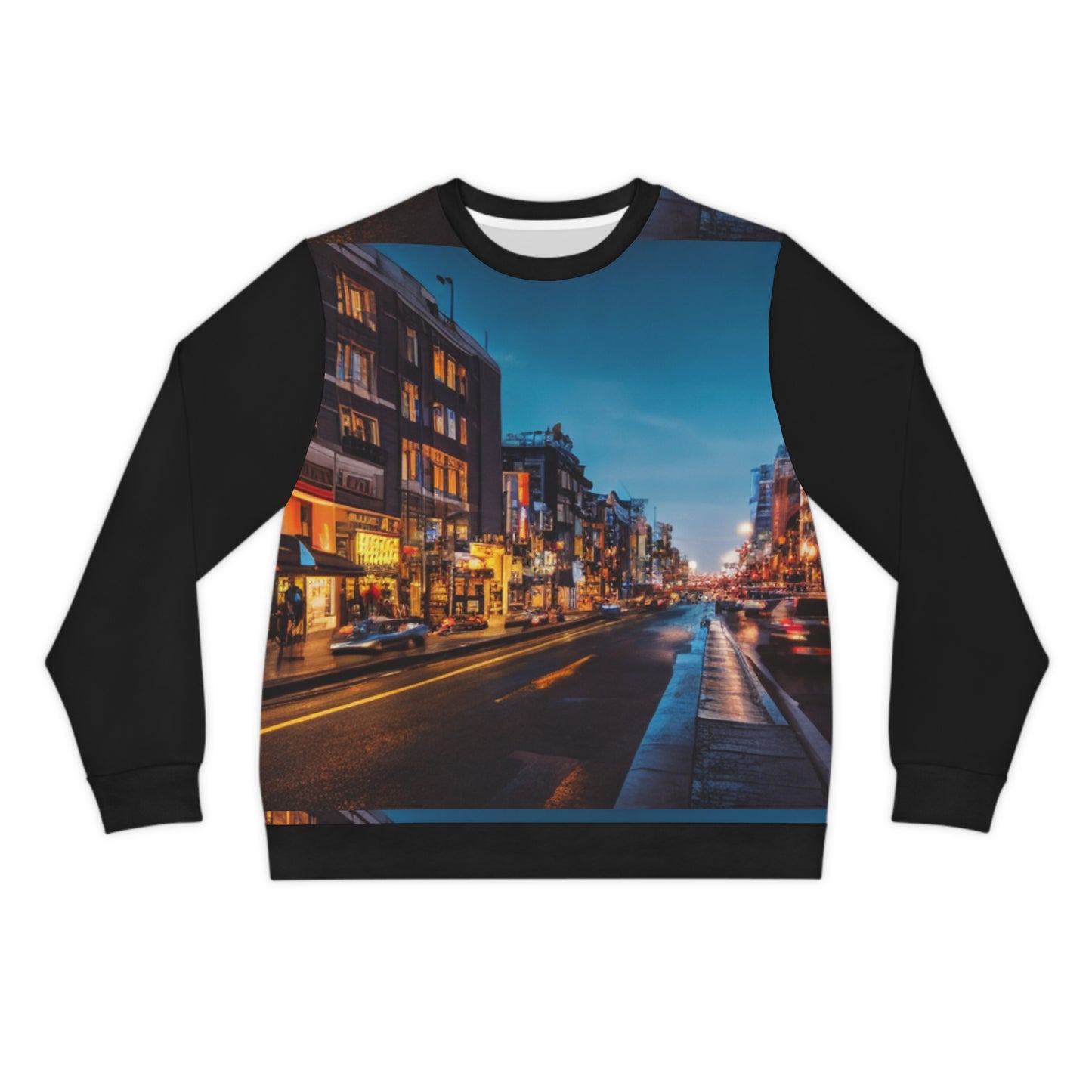Citydripco. Urban Nights Lightweight Sweatshirt - Cozy Street Vibe