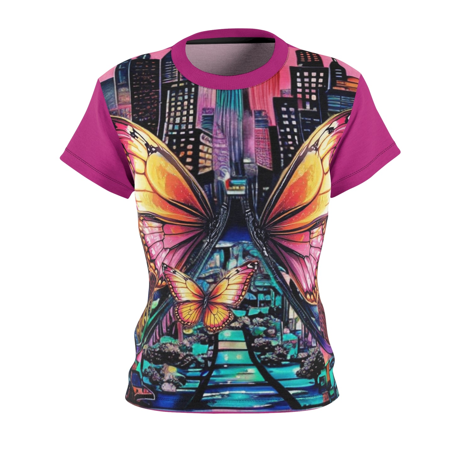 Citydripco. Butterfly City Women's Cut & Sew Tee