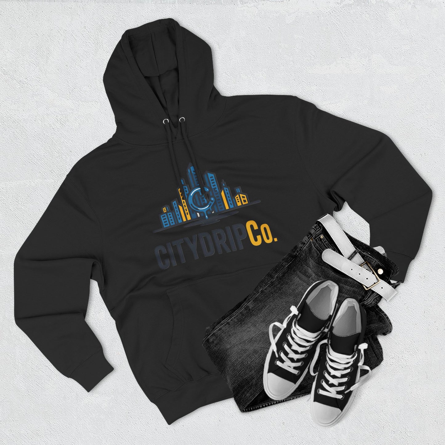 Citydripco. Urban Cityscape Fleece Hoodie - Cozy, Streetwear Style for Comfy Days, Perfect Gift for City Lovers, Iconic Design, Unisex Hoodie, [...]