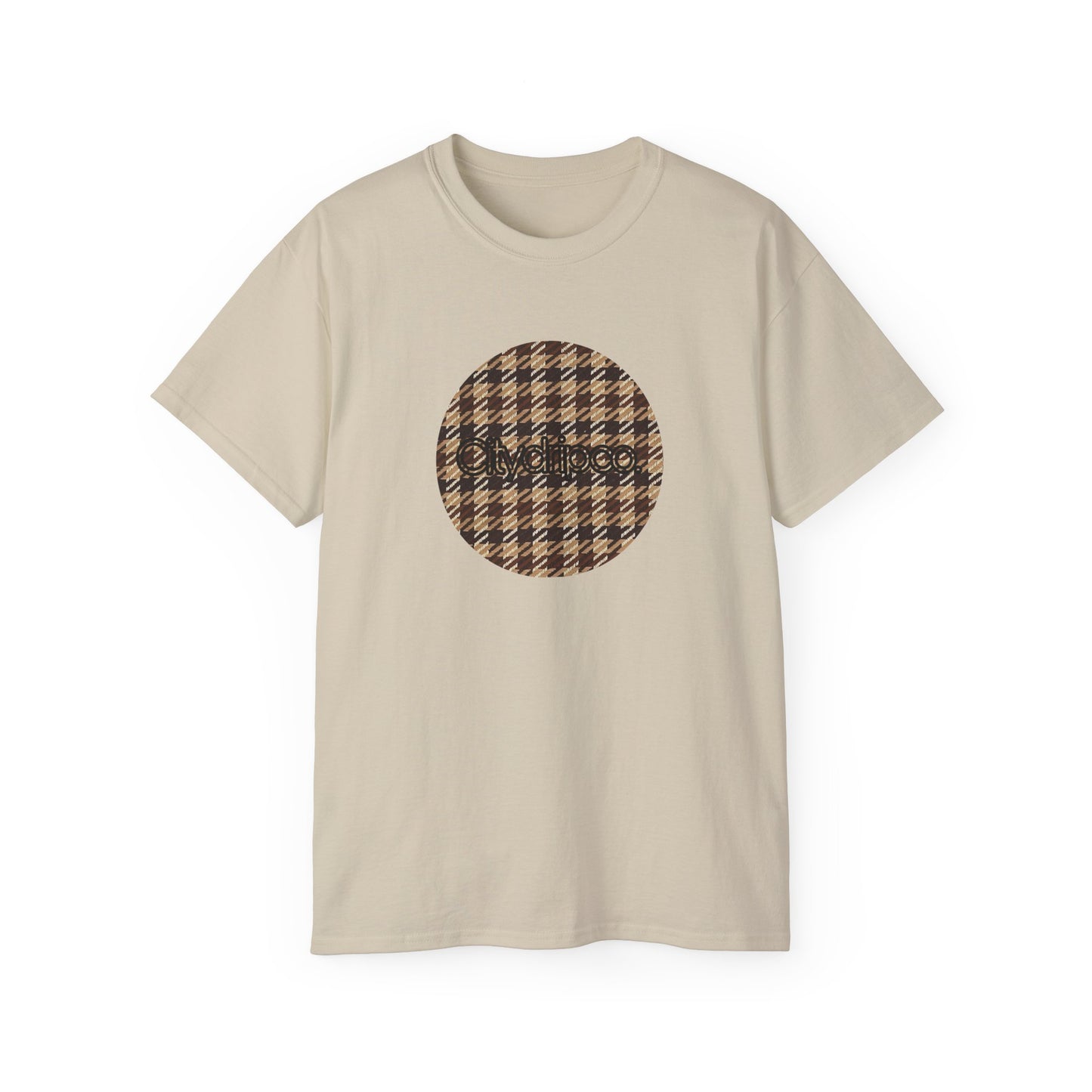 Citydripco. Plaid  Brownleaf Graphic Unisex Ultra Cotton Tee - Casual Chic Style