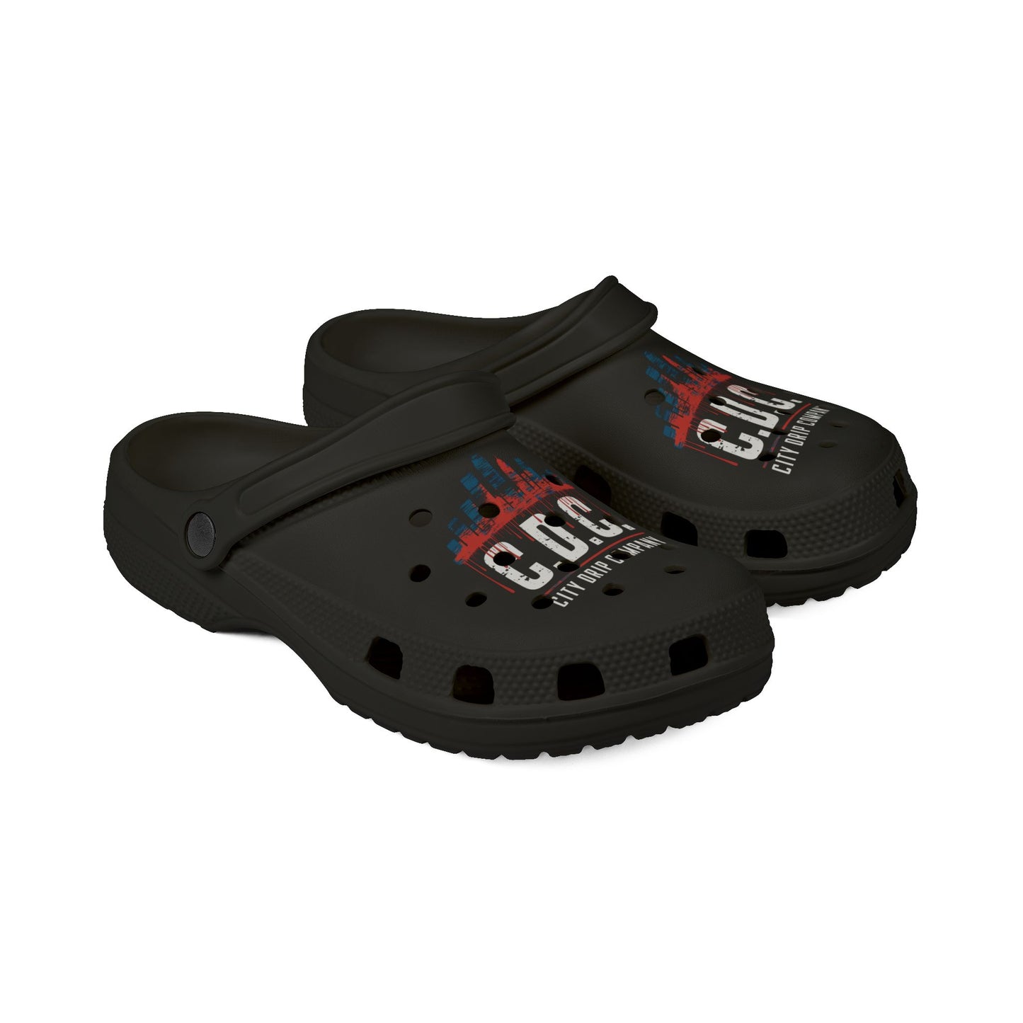Mens Citydripco.  Red &Blue City Stylish EVA Foam Clogs with City Grip Design