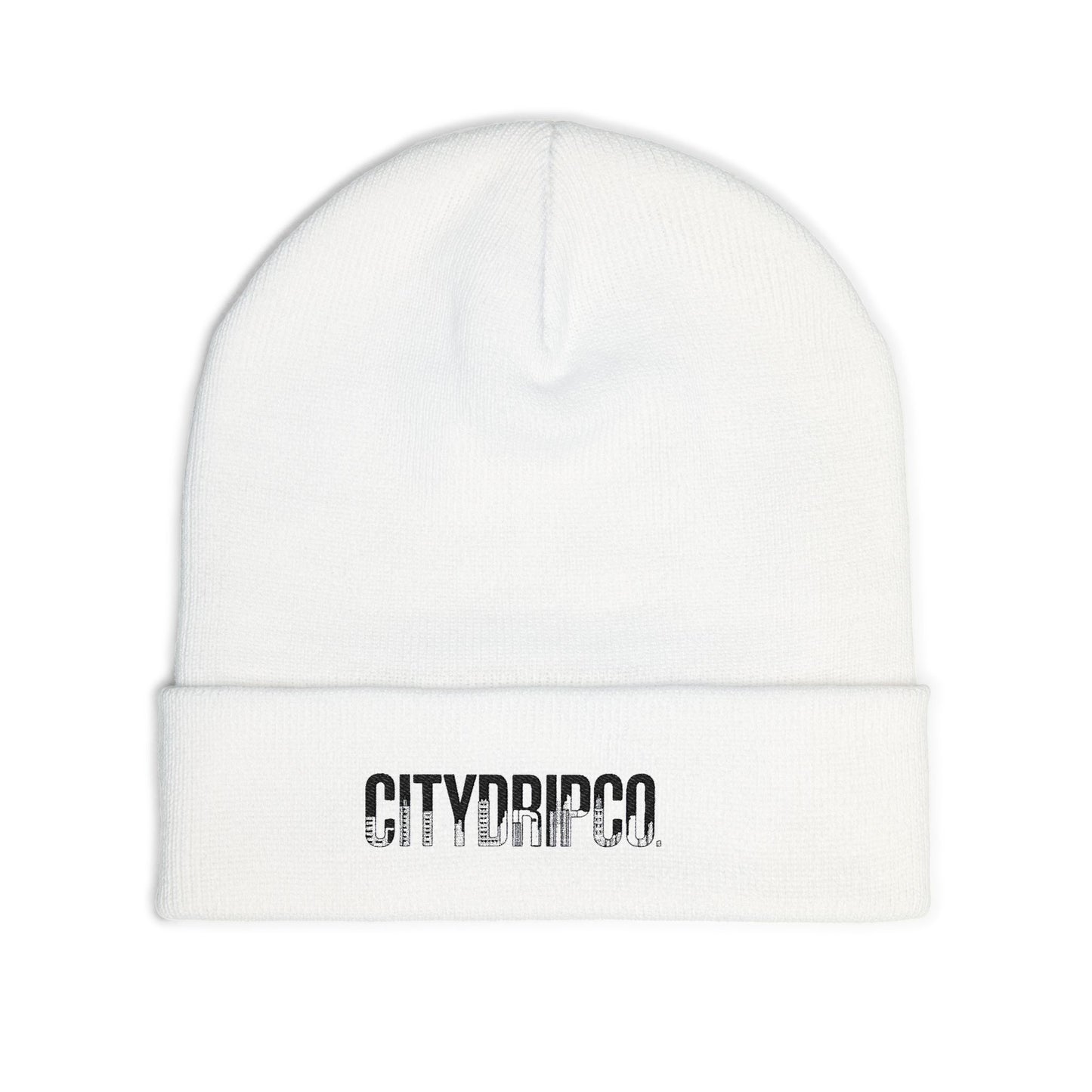 A Citydripco. Letter City Knit Beanie with Custom Embroidery, Fashionable Winter Hat, Perfect Gift for Him or Her, Stylish Accessory for All Occasions, [...]