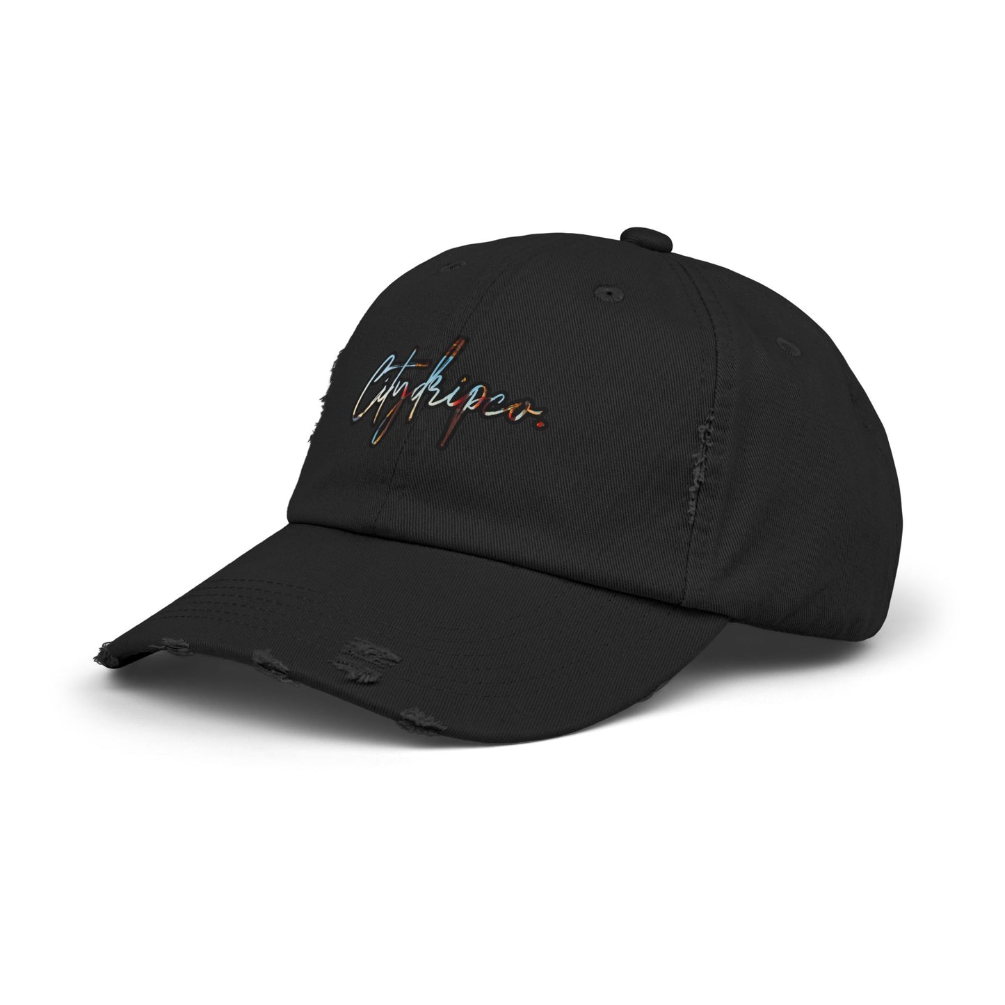 A Citydripco. Venetian Unisex Distressed Cap - Urban Style, Casual Headwear, Trendy Gift, Streetwear Essential, Summer Accessory