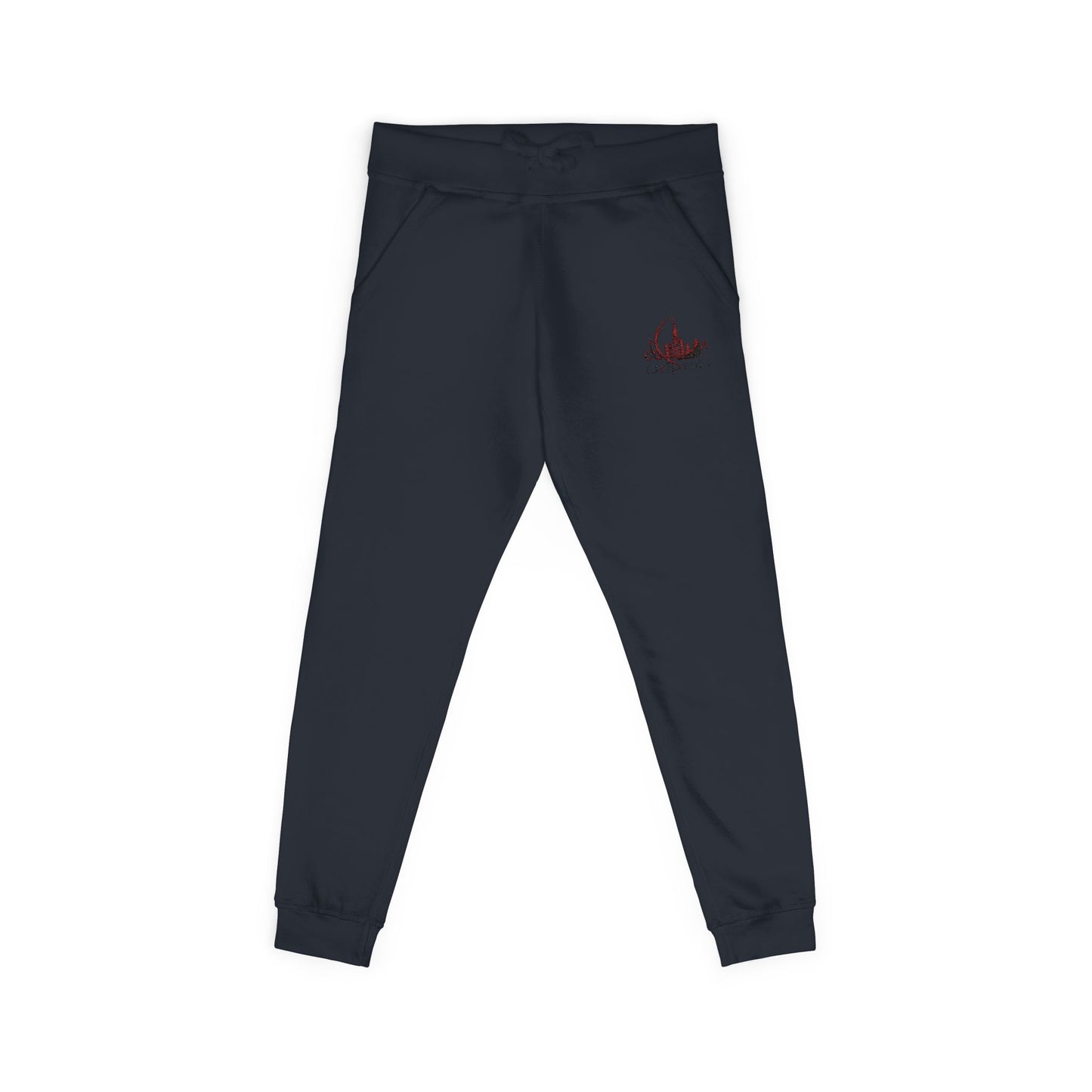 A City Dripco. Embroidered Unisex Fleece Sweatpants - Cozy Lounge Pants for Chill Days, Gift for Him/Her, Casual Style, Holiday Comfort