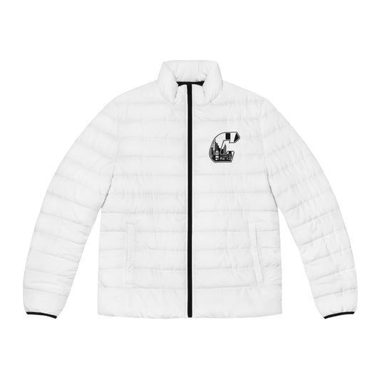 Citydripco City C Puffer Jacket — 'Hydroponic' Monogram Cityscape Men's Puffer