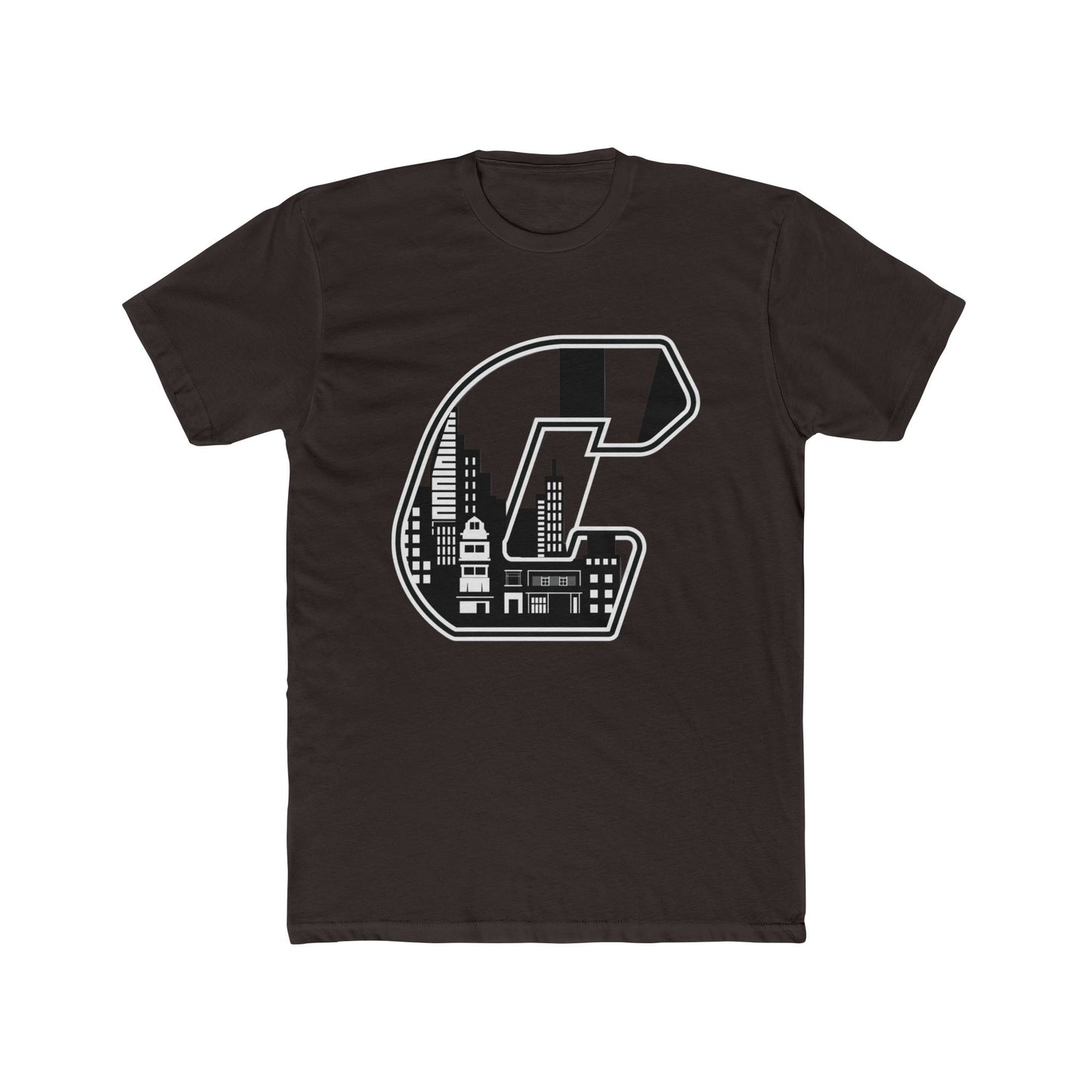 City Skyline 'C' Monogram Tee — Urban Letterman Graphic T-Shirt