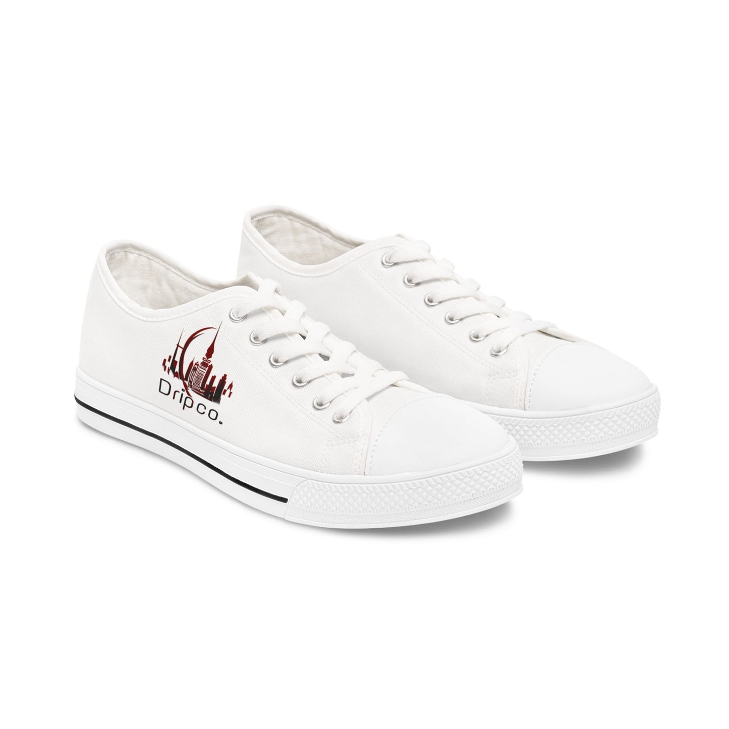 City Dripco. Women's Low Top Sneakers - Casual Canvas Shoes for Everyday Comfort
