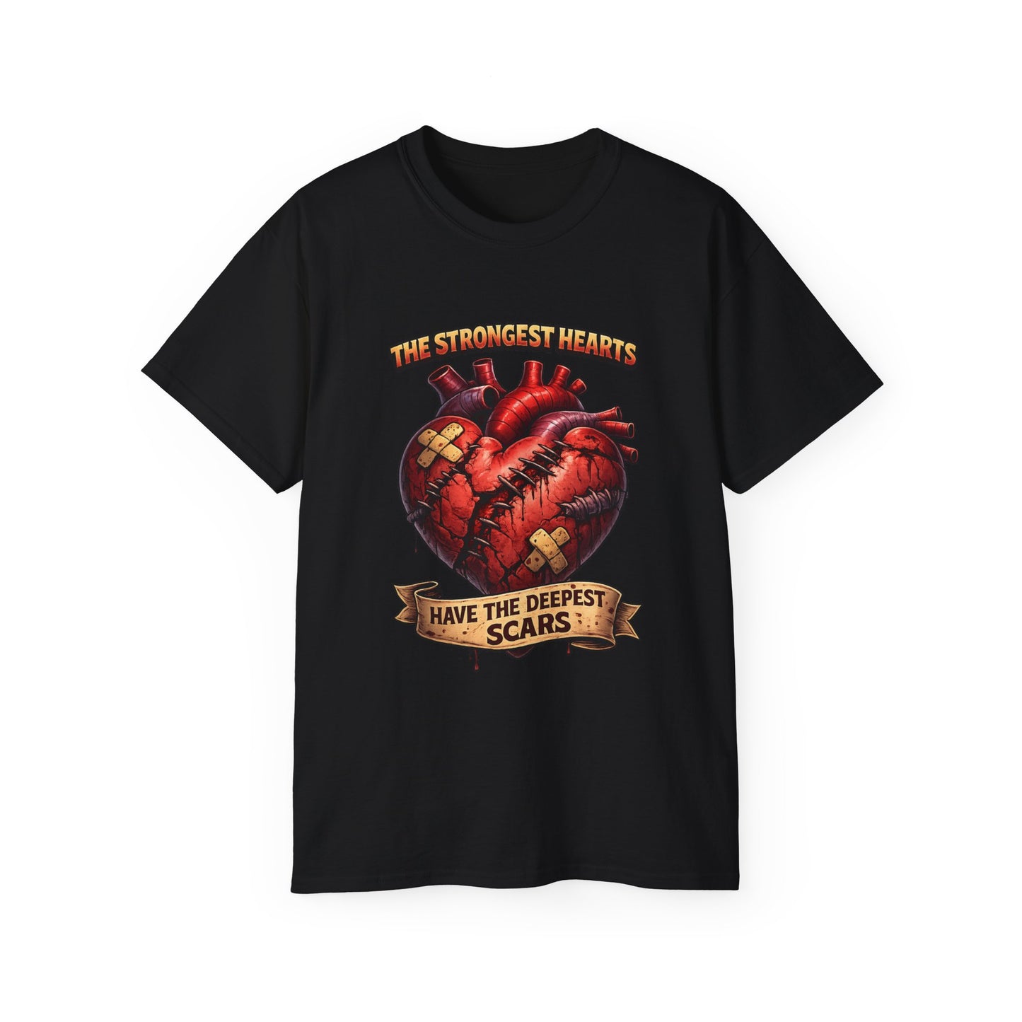 Citydripco — "The Strongest Hearts Have the Deepest Scars" Anatomical Heart Design