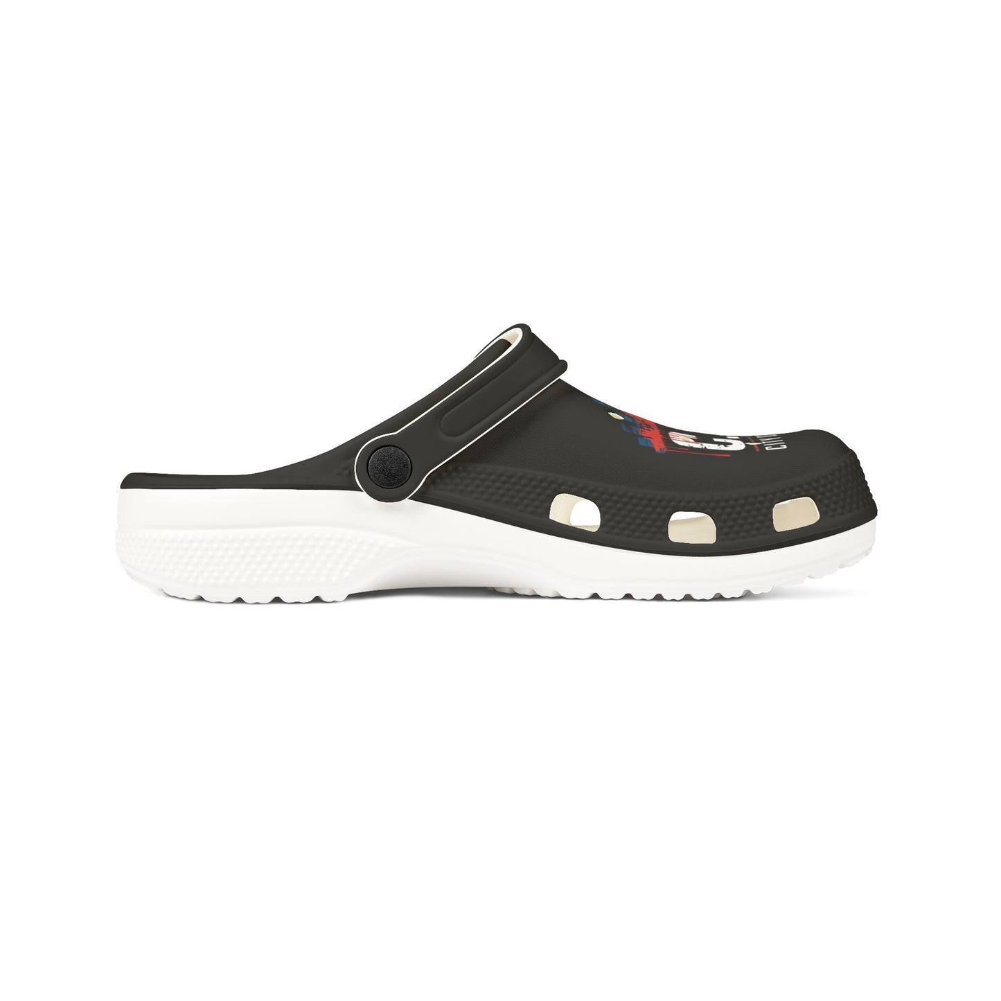 Mens Citydripco.  Red &Blue City Stylish EVA Foam Clogs with City Grip Design