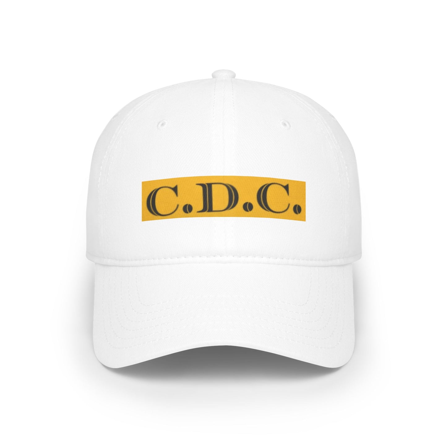 C.D.C. Monogram Profile Baseball Cap - Stylish Adjustable Hat for Everyday Wear