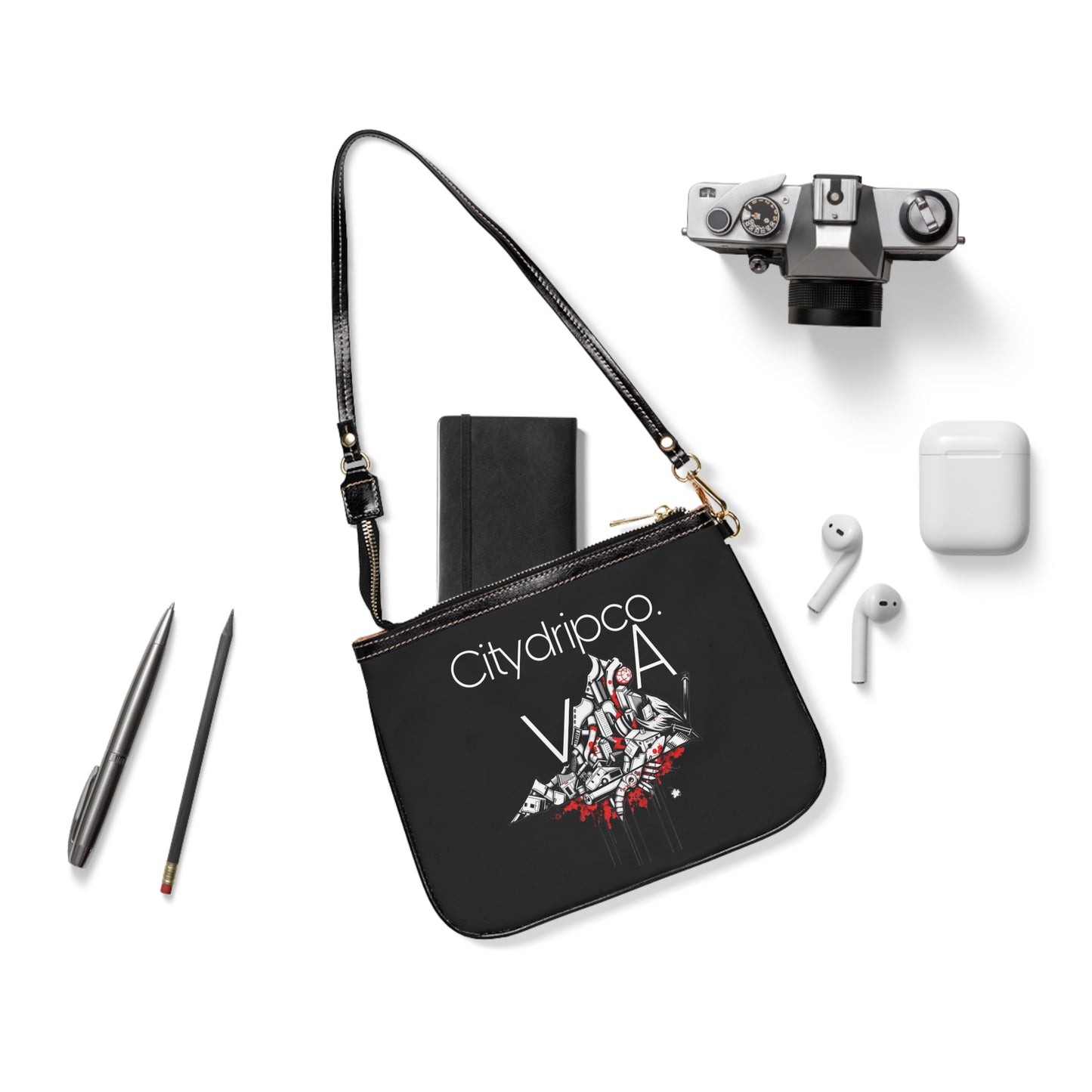 Womens Citydripco. Virginia Small Shoulder Bag - Trendy Mini Bag for Urban Style, Perfect for Everyday Use