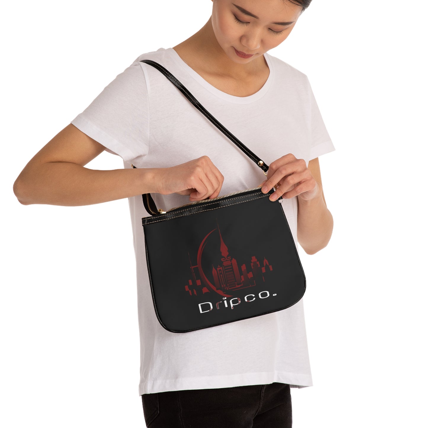 City Dripco. Small Shoulder Bag with Dripco Design | Chic Everyday Accessory