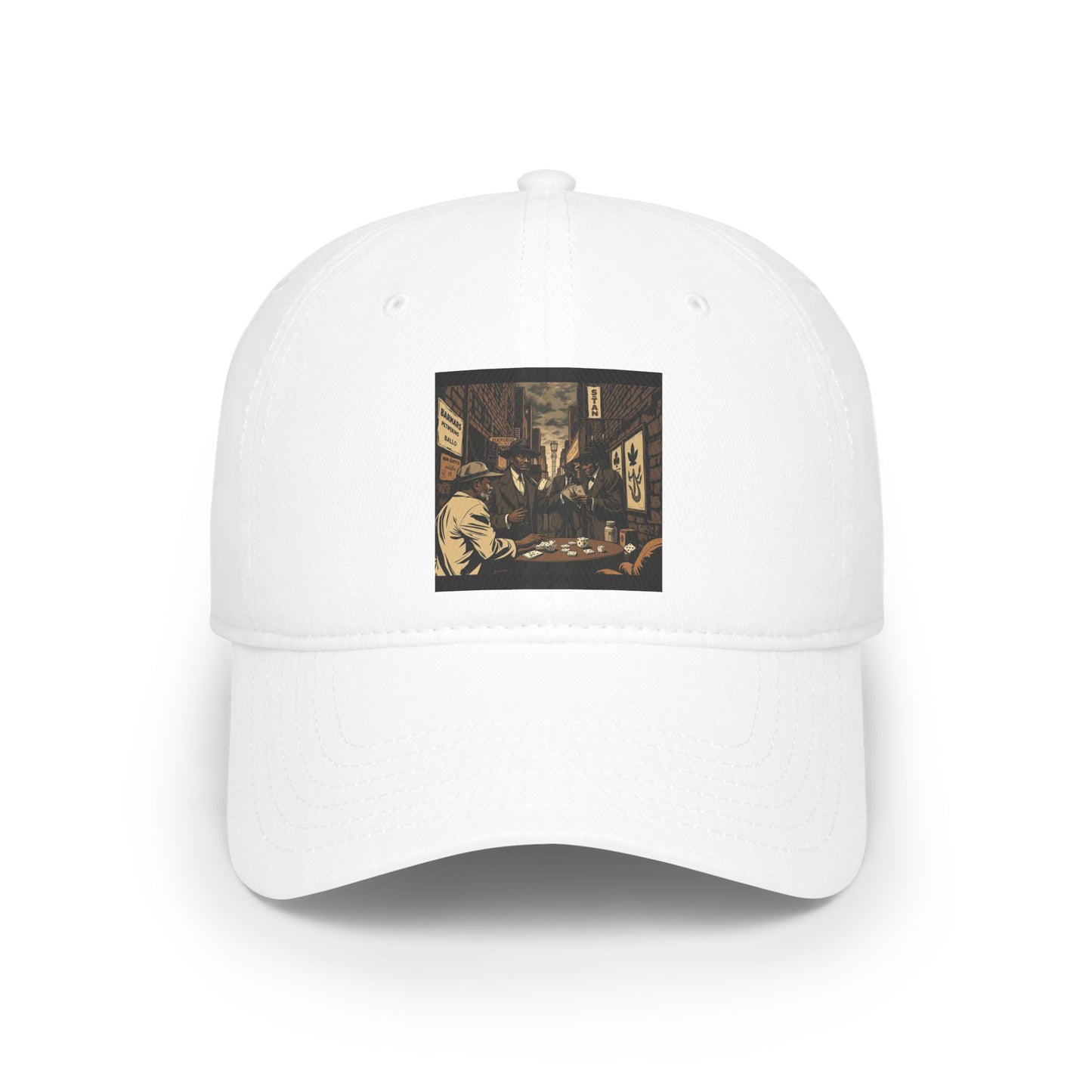 Black Card Game Low Profile Baseball Cap - Perfect for Gamers and Casual Outings