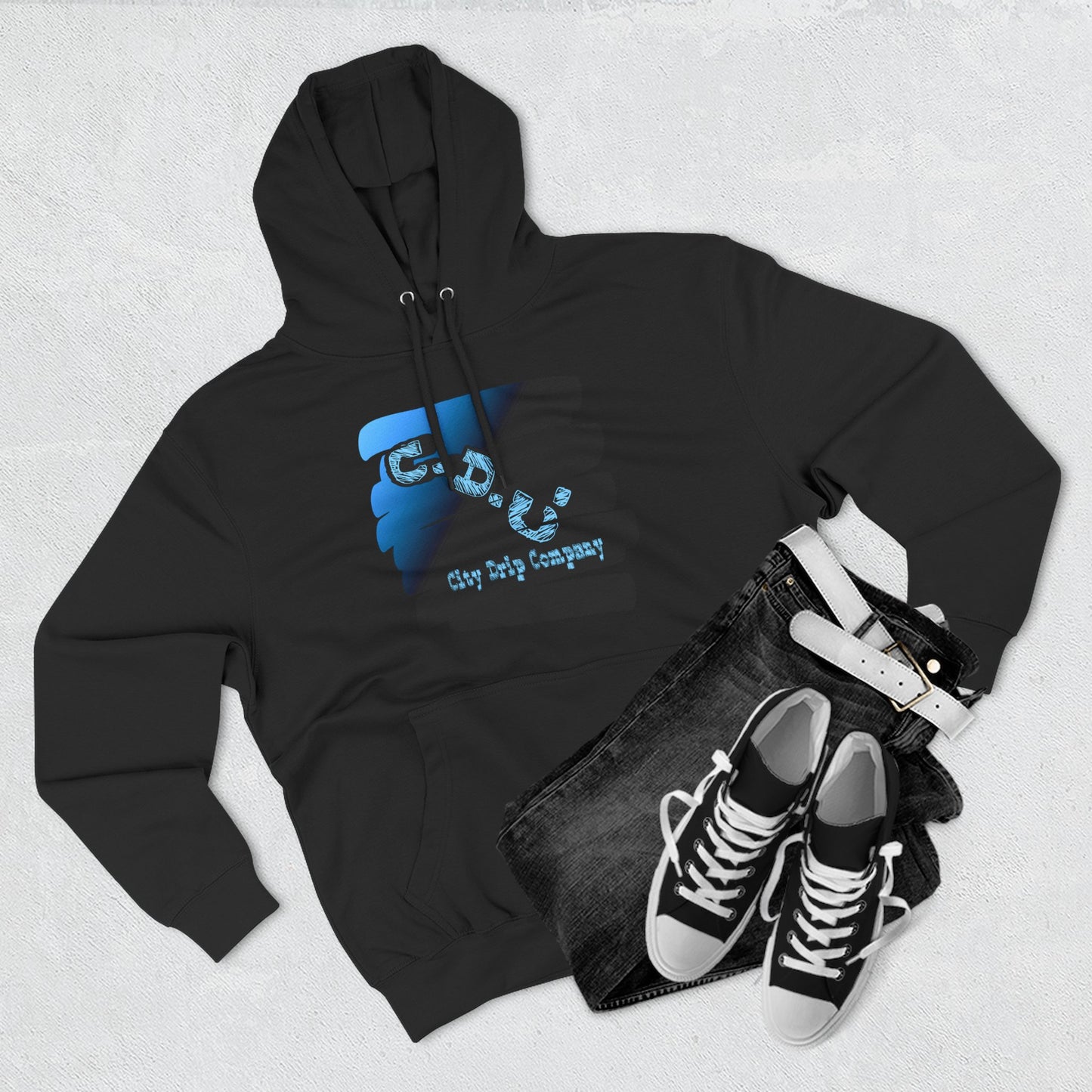 C.D.C. Signature Three-Panel Fleece Hoodie