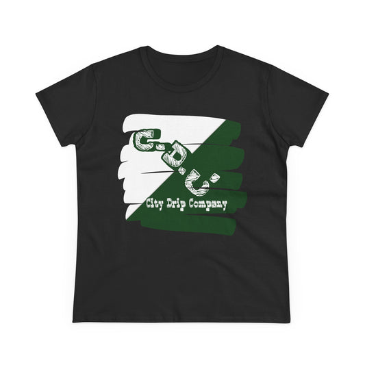 Citydripco. Signature Women's Midweight Cotton Tee - Stylish & Comfortable Tee for Everyday Wear