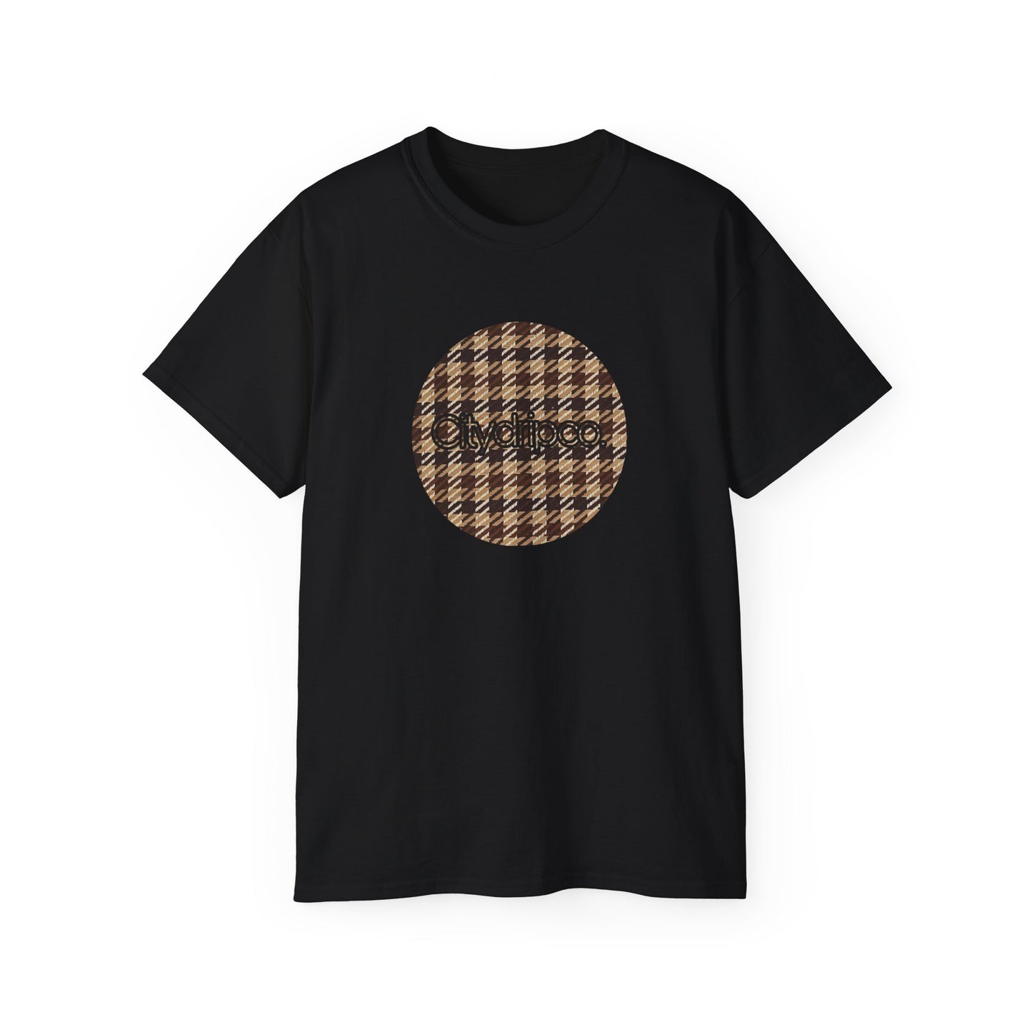 Citydripco. Plaid  Brownleaf Graphic Unisex Ultra Cotton Tee - Casual Chic Style