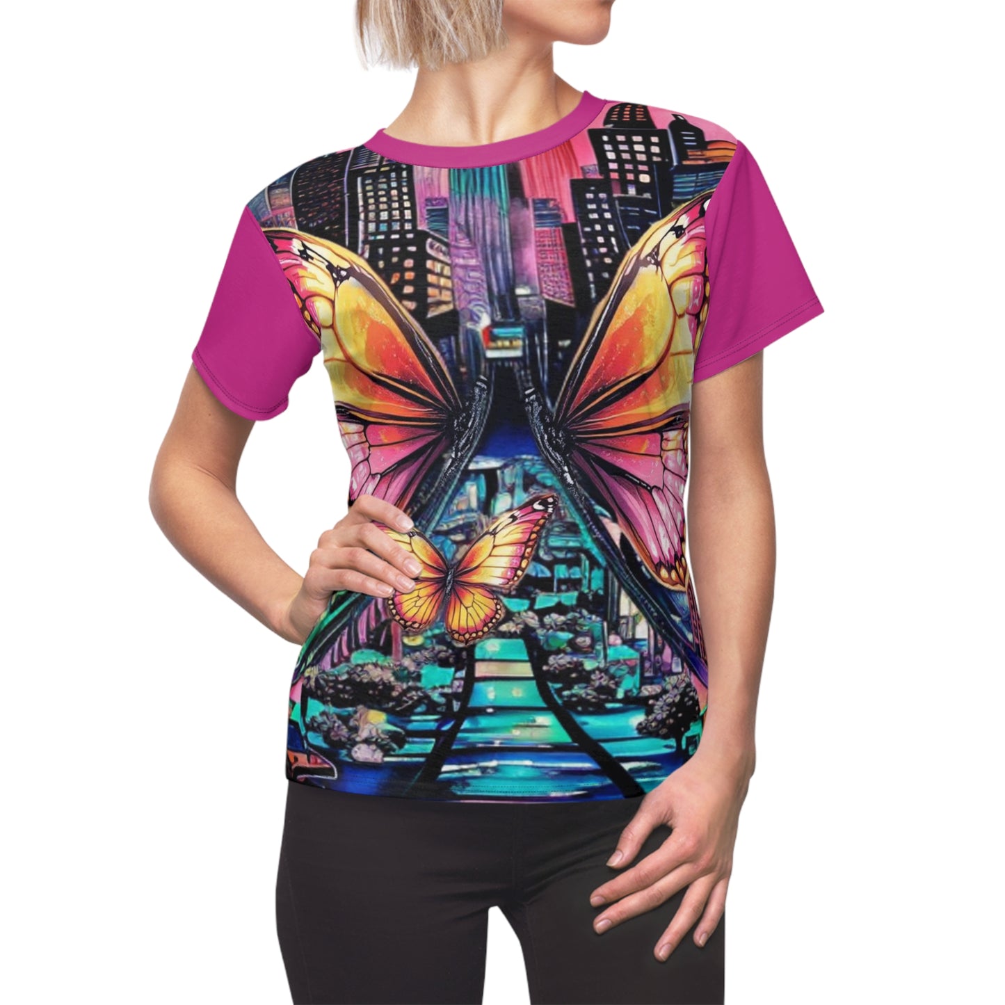 Citydripco. Butterfly City Women's Cut & Sew Tee