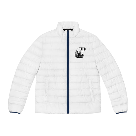 Citydripco City C Puffer Jacket — 'Hydroponic' Monogram Cityscape Men's Puffer