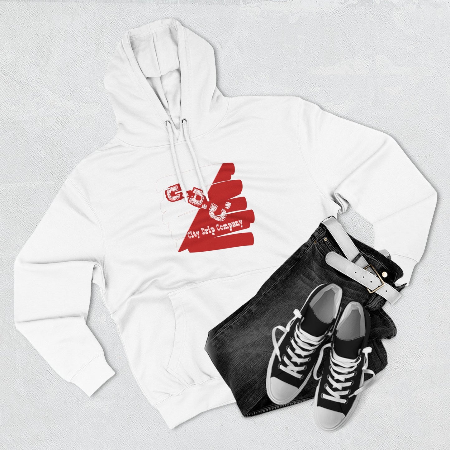 C.D.C. Signature Three-Panel Fleece Hoodie