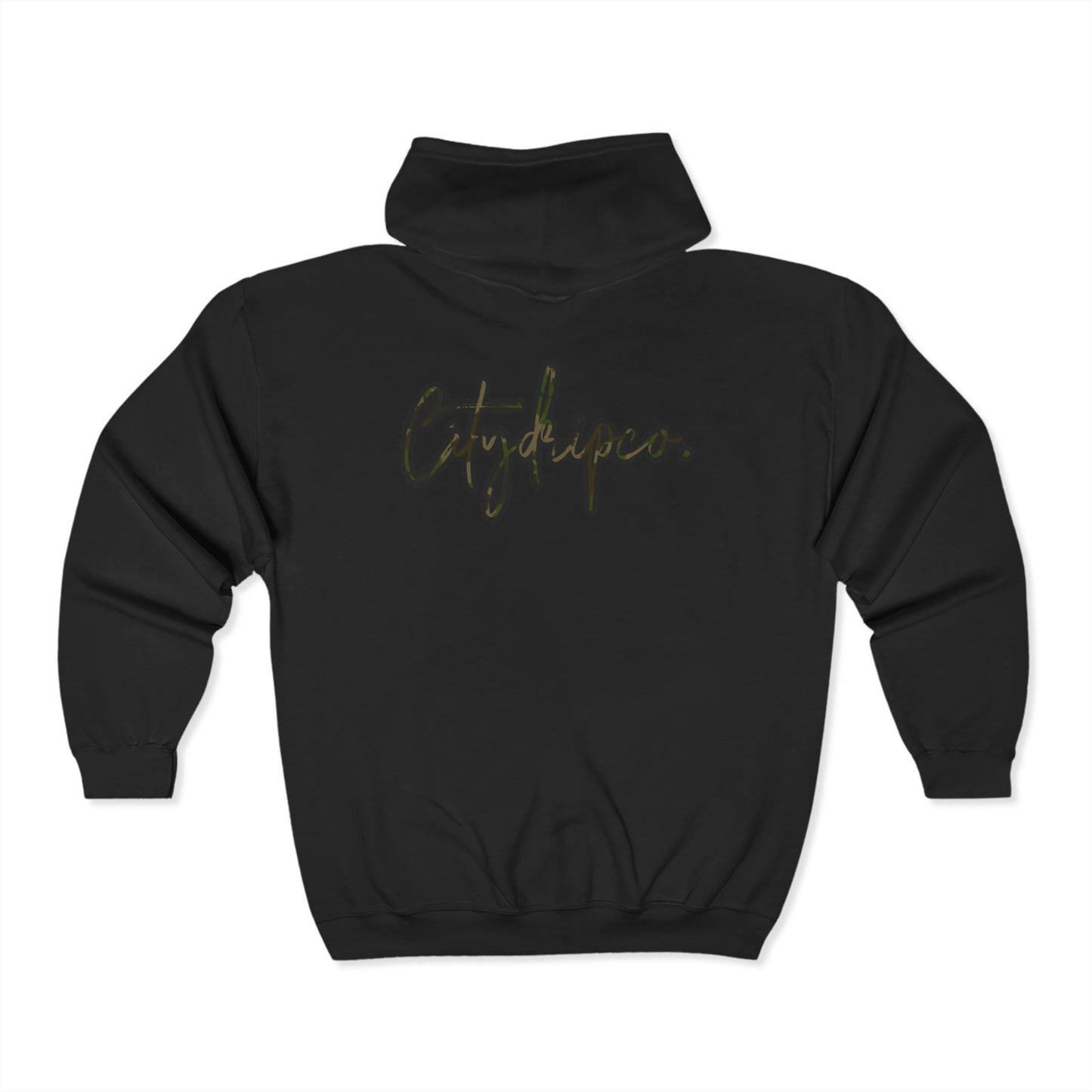 Citydripco. Camouflauge Graphic Zip Hoodie, Trendy Casual Wear, Unisex Fashion, Comfortable Layering, Outdoor Adventures, Gift for Nature Lovers