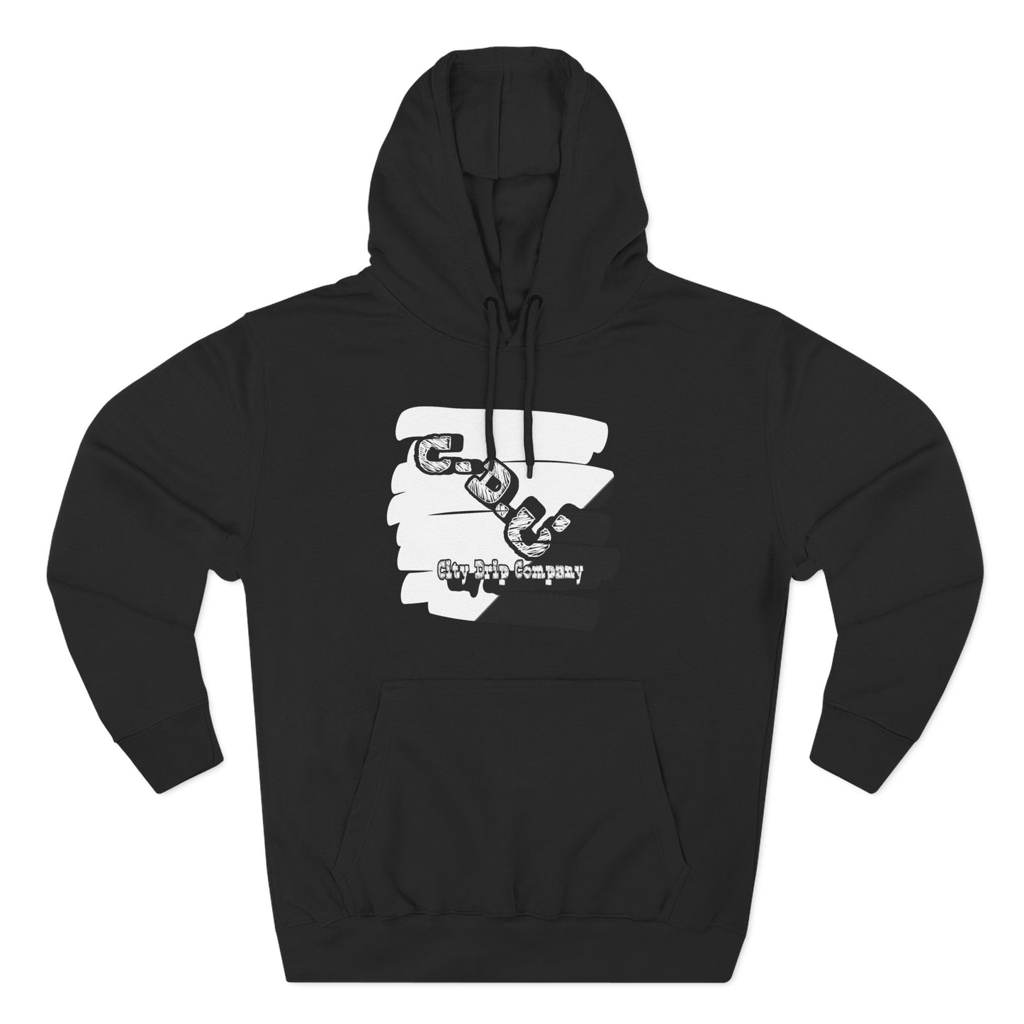 C.D.C. Signature Three-Panel Fleece Hoodie