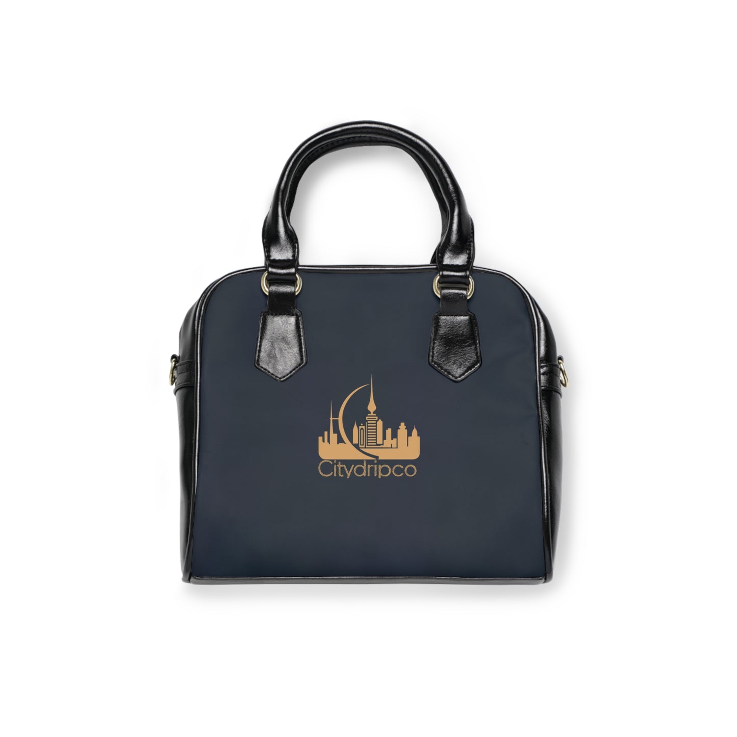 A Citydripco. Blue and Tan Chic Shoulder Handbag - Stylish Tote Bag, Everyday Use, Travel Companion, Perfect Gift for Her, Fashion Accessory