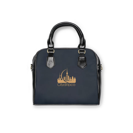 A Citydripco. Blue and Tan Chic Shoulder Handbag - Stylish Tote Bag, Everyday Use, Travel Companion, Perfect Gift for Her, Fashion Accessory