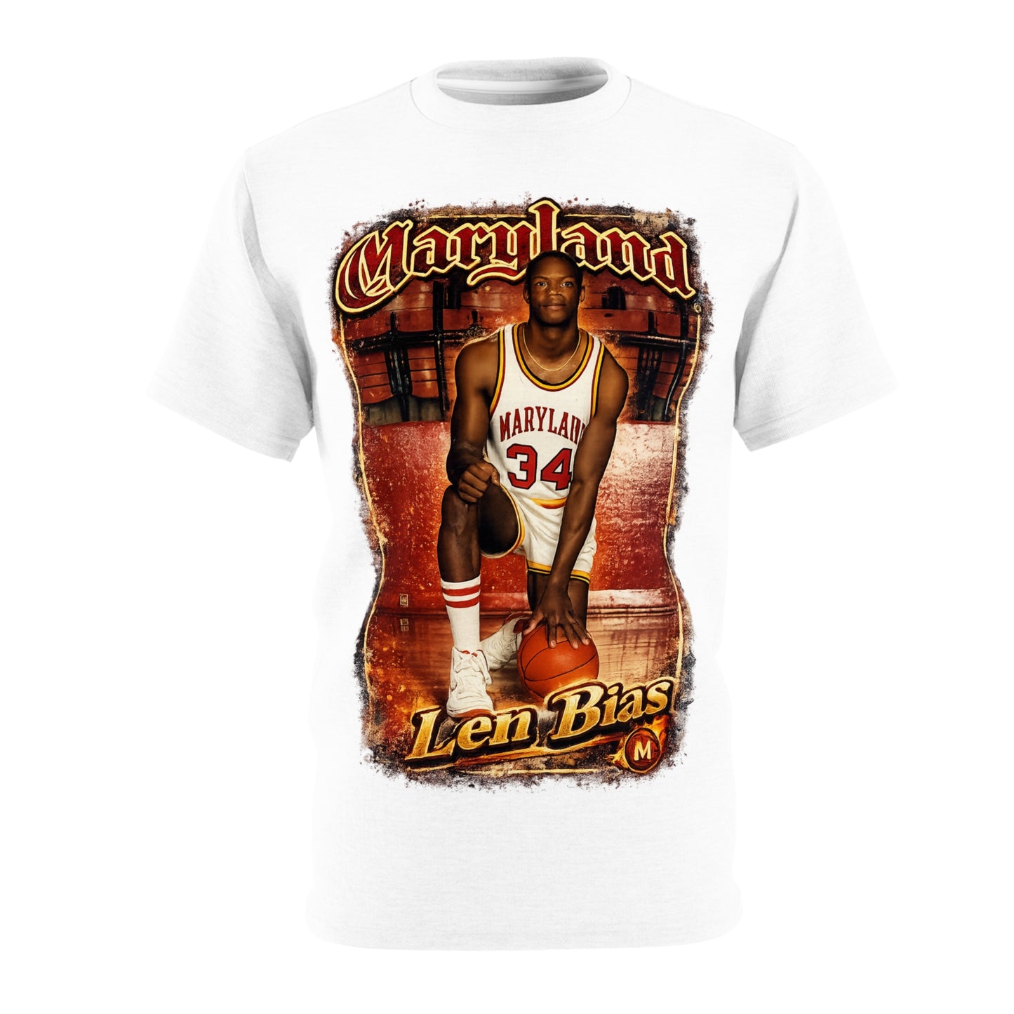 Maryland Len Bias Retro Basketball Tee