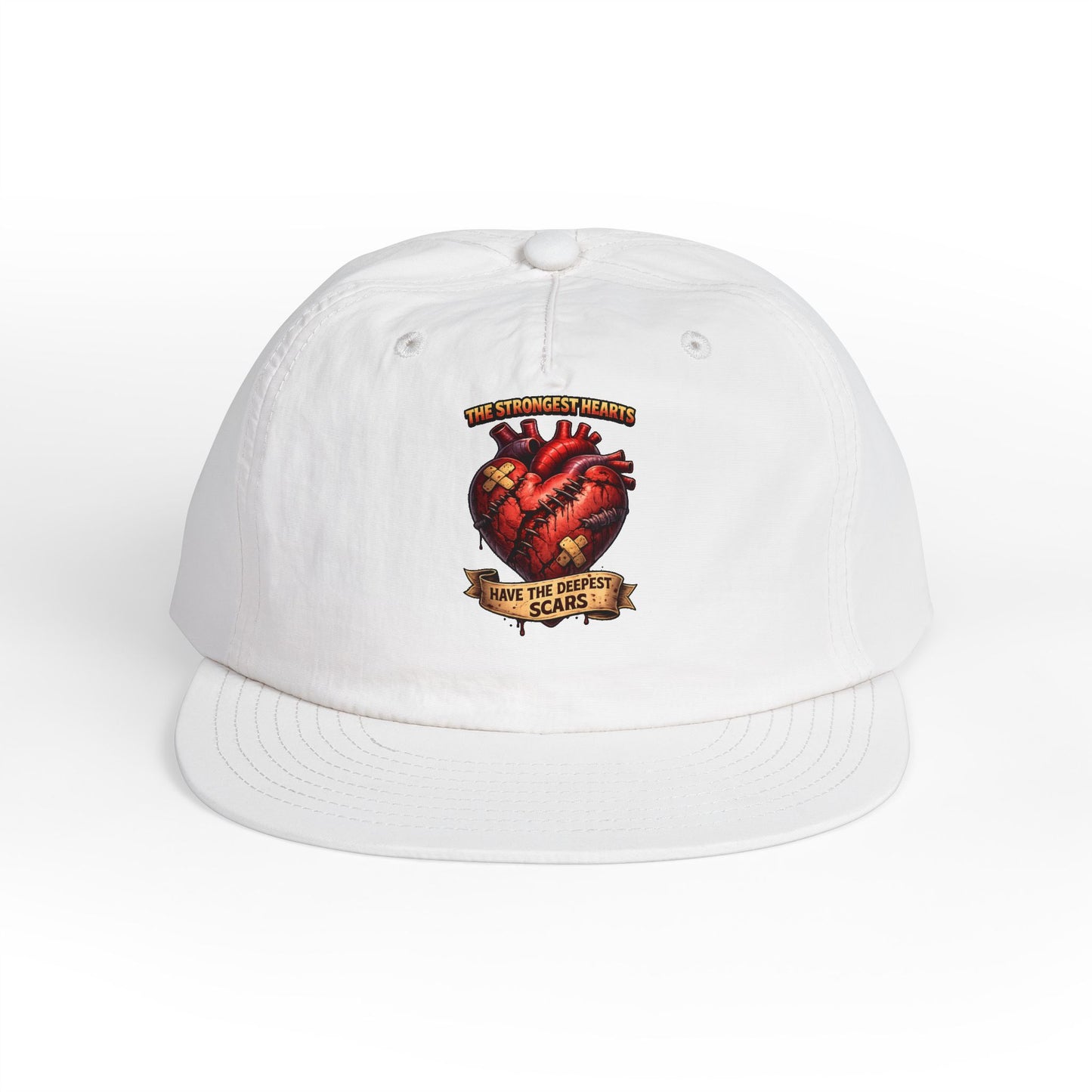 Citydripco — Tattoo Heart Graphic Snapback Hat (“The Strongest Hearts Have the Deepest Scars”)