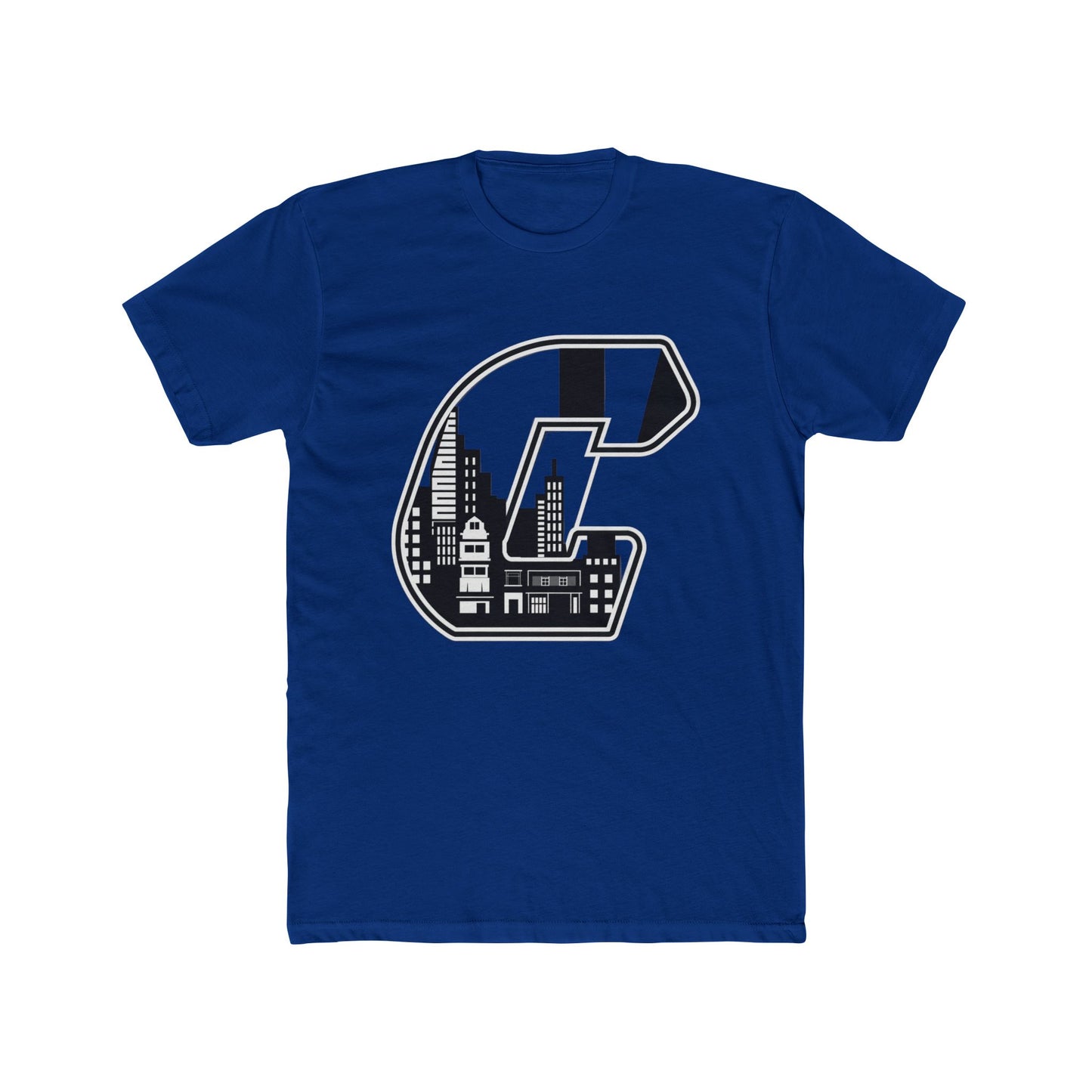 City Skyline 'C' Monogram Tee — Urban Letterman Graphic T-Shirt