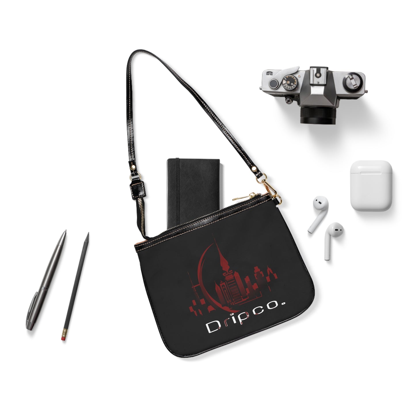 City Dripco. Small Shoulder Bag with Dripco Design | Chic Everyday Accessory