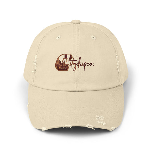 Citydripco. City C Cozy Distressed Unisex Cap with Urban Logo | Casual Everyday Hat, Vintage Style Cap, Gift for Him/Her, Summer Accessory, Trendy Headwear