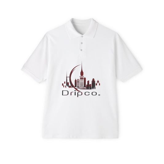 City Dripco. Men's Piqué Polo Shirt - Stylish Casual Wear