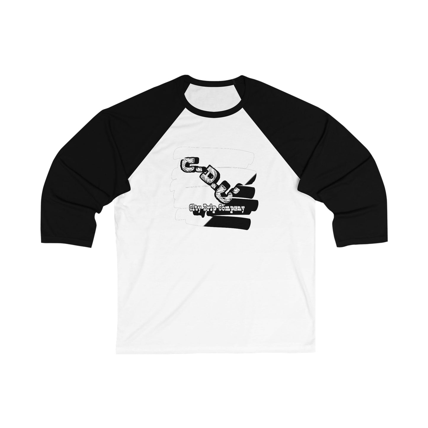 Copy of Citydripco. Signature C.D.C. Unisex 3\4 Sleeve Baseball Tee