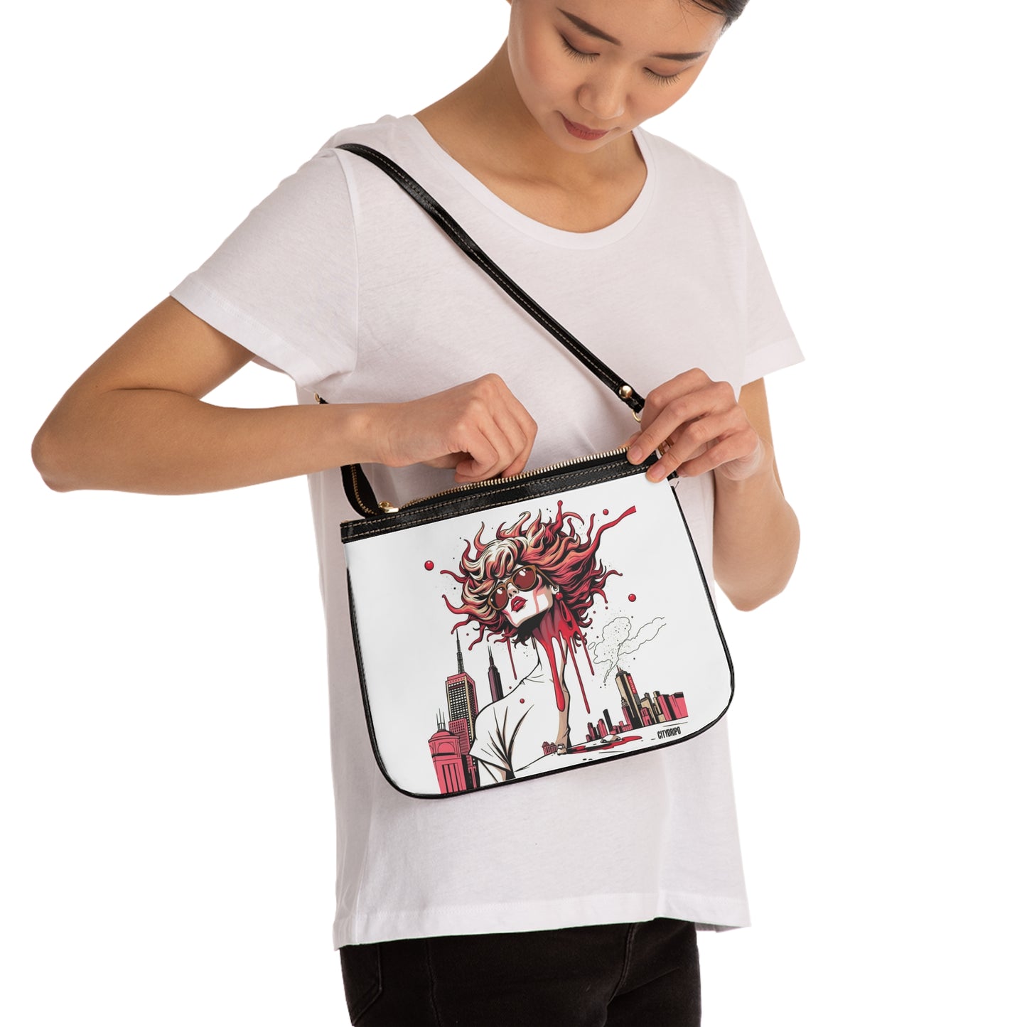 Red City Chic Small Shoulder Bag