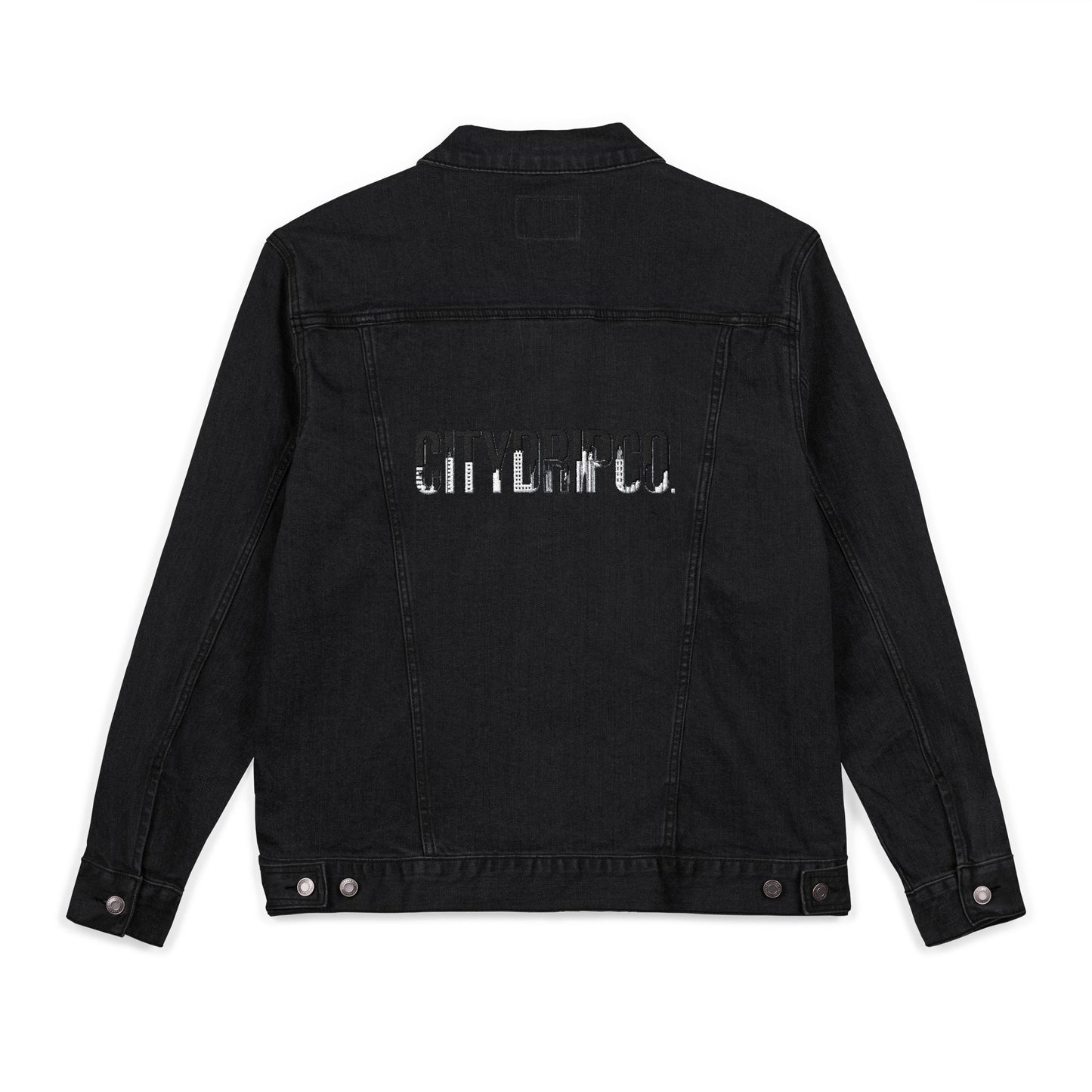 A Citydripco. Unisex Embroidered Denim Jacket, Stylish Casual Outerwear, Perfect Gift for Travelers, Summer Layering, Fashion Statement