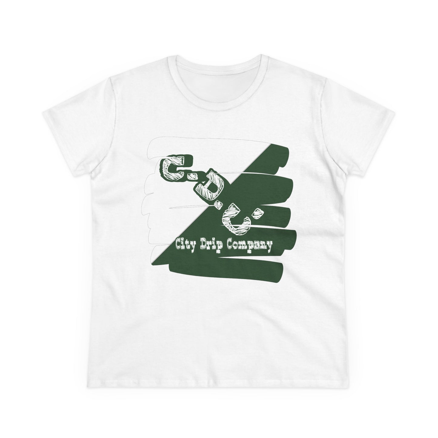 Citydripco. Signature Women's Midweight Cotton Tee - Stylish & Comfortable Tee for Everyday Wear